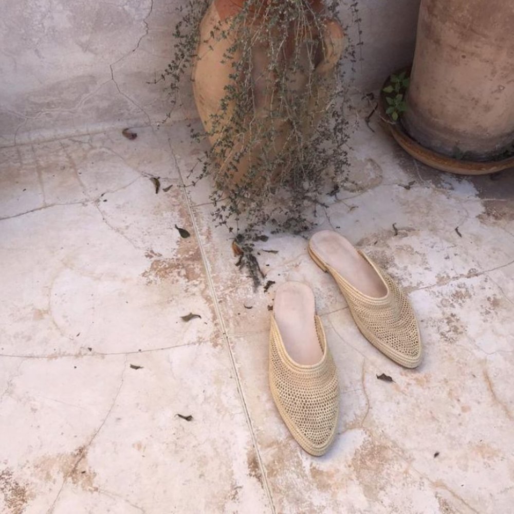 Handmade Raffia Slippers - Picture 3 of 8